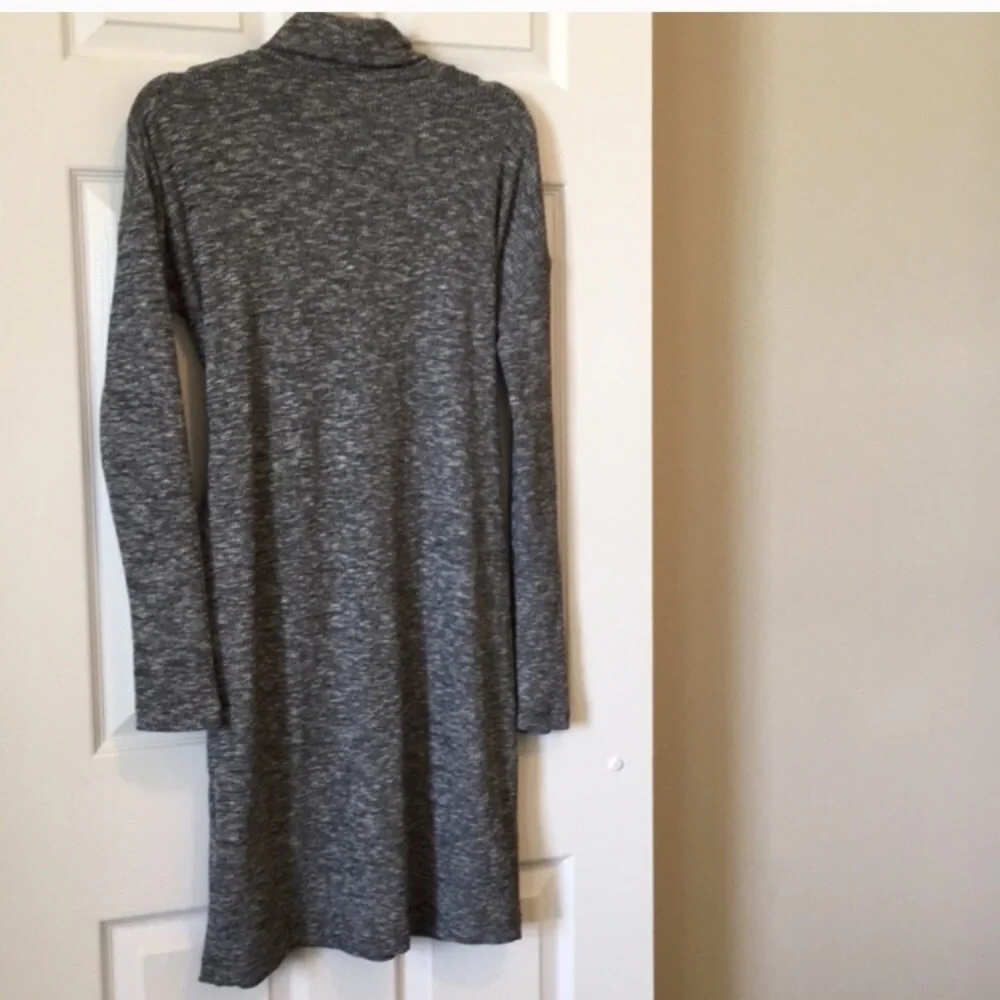 NWT Anthropologie Gray Tie Front Sweater Dress